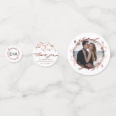 Confettis Mariage de printemps à monogramme de fleurs sauvag (Devant)