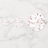 Confettis Mariage de printemps à monogramme de fleurs sauvag (Derrière)