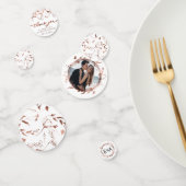 Confettis Mariage de printemps à monogramme de fleurs sauvag (Groupe)