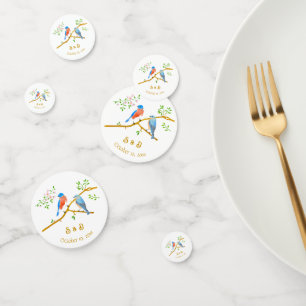 Confettis Mariage des merles bleus