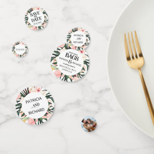 Confettis Mariage Destination Tropicale Enregistrer La Date