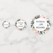 Confettis Mariage Destination Tropicale Enregistrer La Date (Derrière)