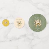 Confettis Mariage d'hiver blanc de Noël (Derrière)
