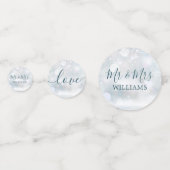 Confettis Mariage élégant flocons de neige en pays des merve (Derrière)