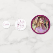 Confettis Mariage élégant moderne Perles et Prosecco (Derrière)