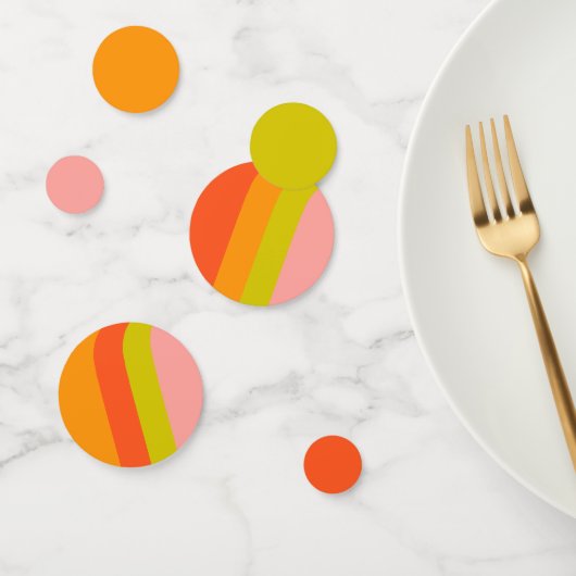 Confettis Mariage en agrumes brillants (Groupe)