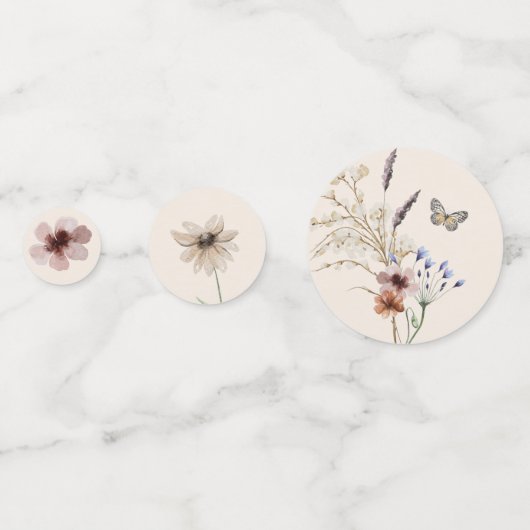 Confettis Mariage Floral (Devant)