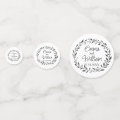 Confettis Mariage floral (Derrière)