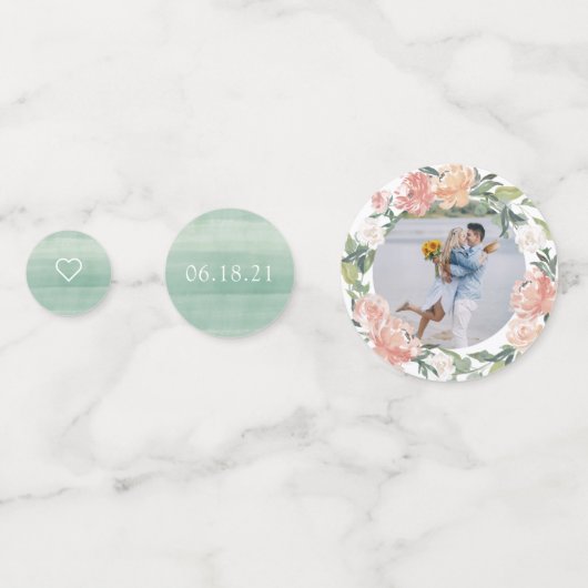 Confettis Mariage floral du milieu de l'été (Derrière)