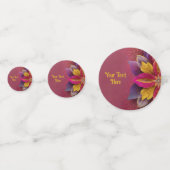 Confettis Mariage Floral Élégant (Derrière)