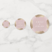 Confettis Mariage Géométrique Pink Gold Gatsby (Devant)