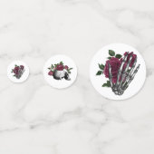 Confettis Mariage gothique floral de Bourgogne (Devant)