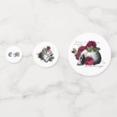 Confettis Mariage gothique floral de Bourgogne (Derrière)