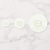 Confettis Mariage Green Chic (Devant)