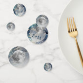 Confettis Mariage lunaire du ciel nocturne (Groupe)