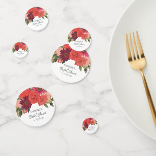 Confettis Mariage Moderne Floral Automnal