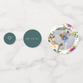 Confettis Mariage personnalisé en fleur vive (Derrière)