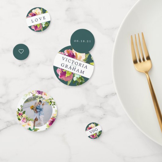 Confettis Mariage personnalisé en fleur vive (Groupe)