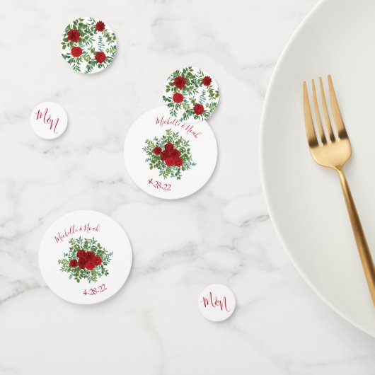 Confettis Mariage Red Rose (Groupe)