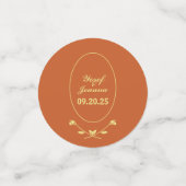 Confettis Mariage Rose en terre cuite (Petit recto)