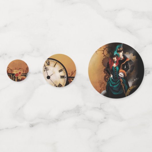 Confettis Mariage victorien Steampunk (Devant)