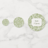 Confettis Mariage vintage, Victorian Willow Feuille Motif (Derrière)