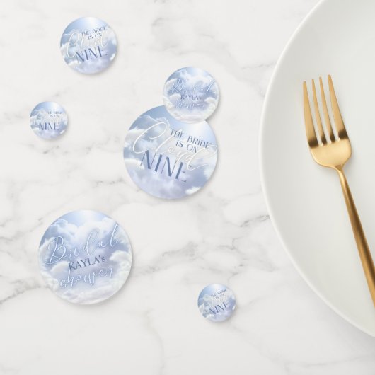 Confettis Mariée sur Cloud Nine 9 | Pampas, Nuages, Ciel Ble (Groupe)
