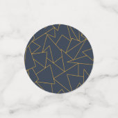 Confettis Marine bleu et or (Petit recto)