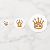 Confettis Marine Blue Gold Royal Prince Couronne fête d'anni (Derrière)