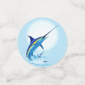 Confettis Marlin Bleu Jaillissant de l'Océan (Petit recto)