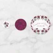Confettis Maroon Rose Wedding (Derrière)