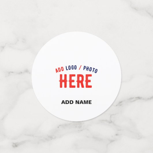 CONFETTIS MARQUE BLANCHE MODERNE ET PERSONNALISABLE VÉRIFIÉE (Petit recto)