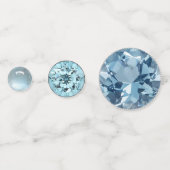 Confettis Mars Birthstone Aquamarine Table (Derrière)
