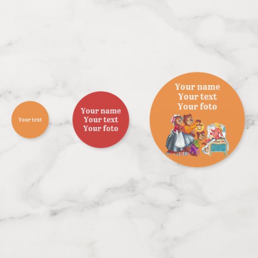 Confettis Masha et 3 ours de conte de fées (Derrière)