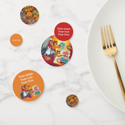 Confettis Masha et 3 ours de conte de fées (Groupe)