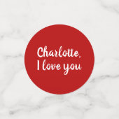 Confettis Me marierez-vous rouge proposition de script perso (Petit recto)