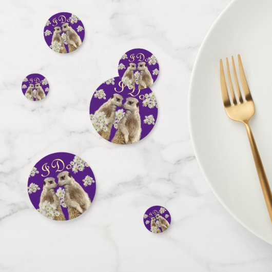 Confettis Meerkat Wedding Day, (Groupe)