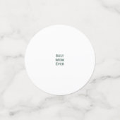 Confettis Meilleure maman jamais élégantes branches florales (Petit recto)