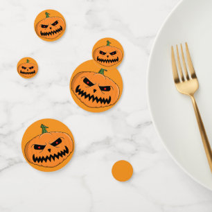 Confettis Menacer Jack O'Lantern Halloween
