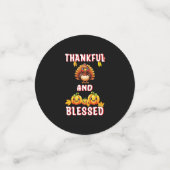 Confettis Merci béni 23 US Maple Novembre Thanksgiving (Petit recto)