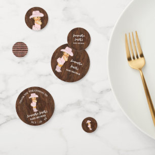 Confettis Merci pour la future fille Baby shower occidental