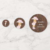 Confettis Merci pour la future fille Baby shower occidental (Devant)