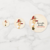 Confettis Merci pour le Baby shower de pompier bébé à venir (Devant)