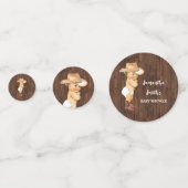 Confettis Merci pour le prochain Baby shower occidental Cowb (Devant)