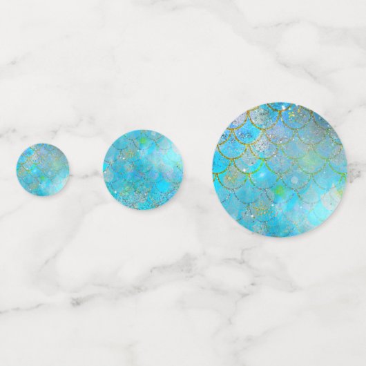 Confettis Mermaid Iridescente Pearl Shimmer fête d'anniversa (Devant)