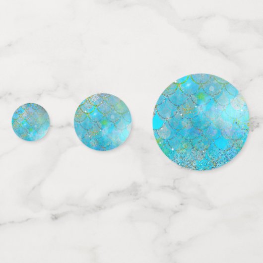 Confettis Mermaid Iridescente Pearl Shimmer fête d'anniversa (Derrière)