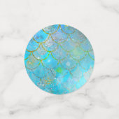 Confettis Mermaid Iridescente Pearl Shimmer fête d'anniversa (Petit recto)