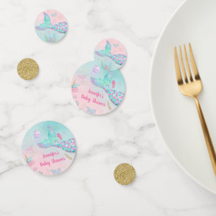 Confettis Mermaid Or Rose Sous Le Confet Baby shower Mer