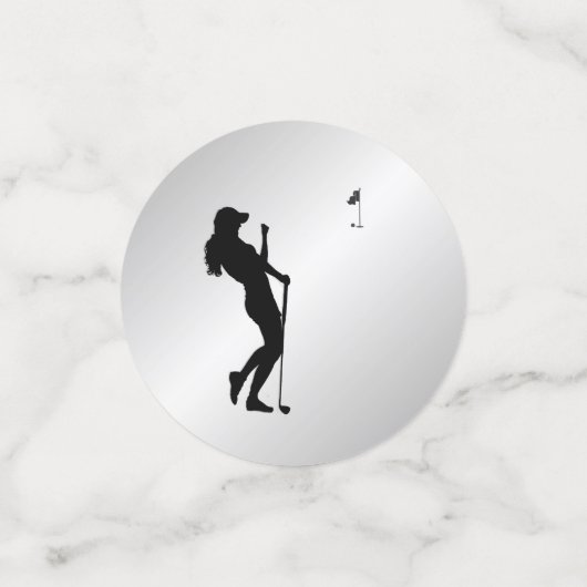 Confettis Mesdames Golfer (Petit recto)