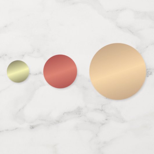 Confettis Métallic Gold Ajouter votre propre Modèle de texte (Devant)